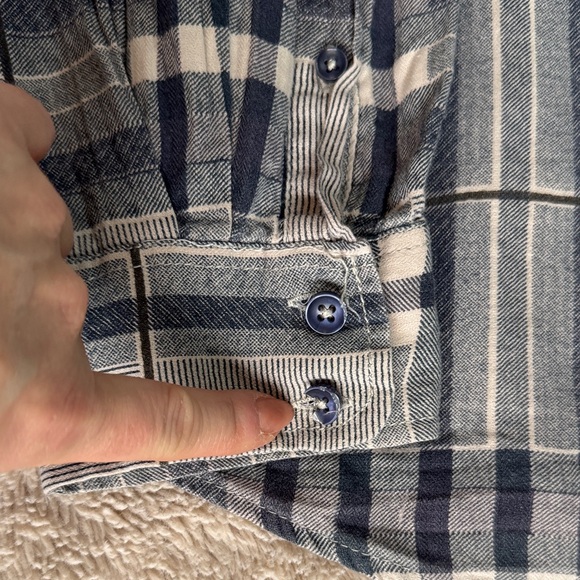 Desigual Rainbow Grey Plaid Patchwork Button-Down Shirt Graffiti Accents sz XL - Picture 9 of 13